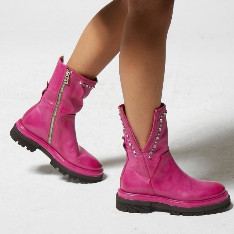 Fuchsia A.S.98 Heavenlux Women's Ankle boots | CA-VOWYE-0216