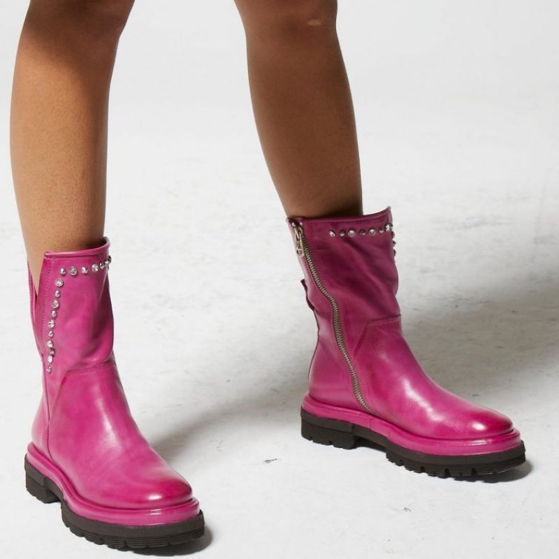 Fuchsia A.S.98 Heavenlux Women's Ankle boots | CA-VOWYE-0216