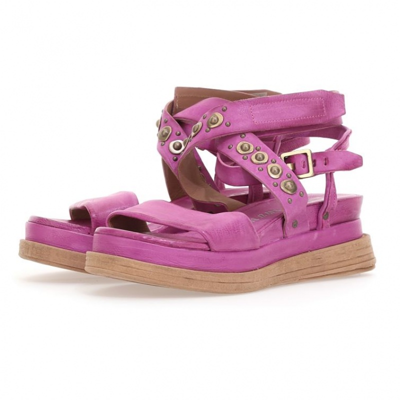 Fuchsia A.S.98 Ladonna Women's Sandals | CA-CJZMU-2745