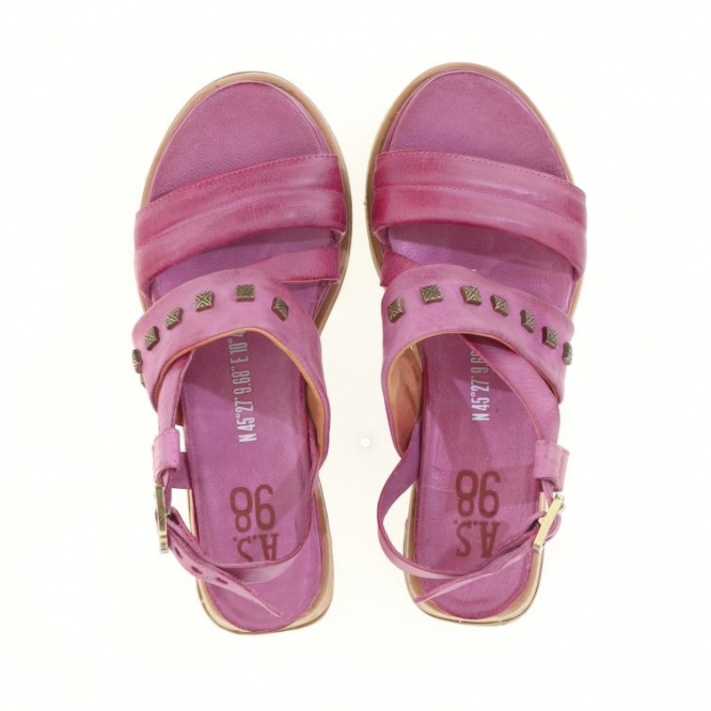 Fuchsia A.S.98 Lalla Women's Sandals | CA-UIFHT-1563