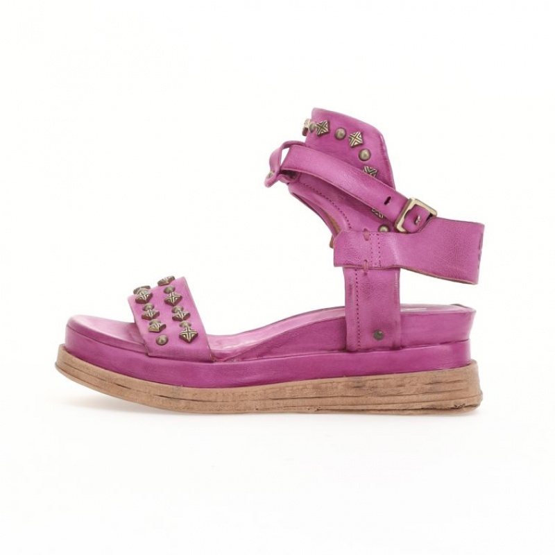 Fuchsia A.S.98 Leta Women's Sandals | CA-WNTRV-7435