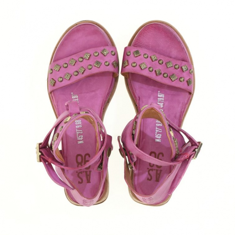 Fuchsia A.S.98 Leta Women's Sandals | CA-WNTRV-7435