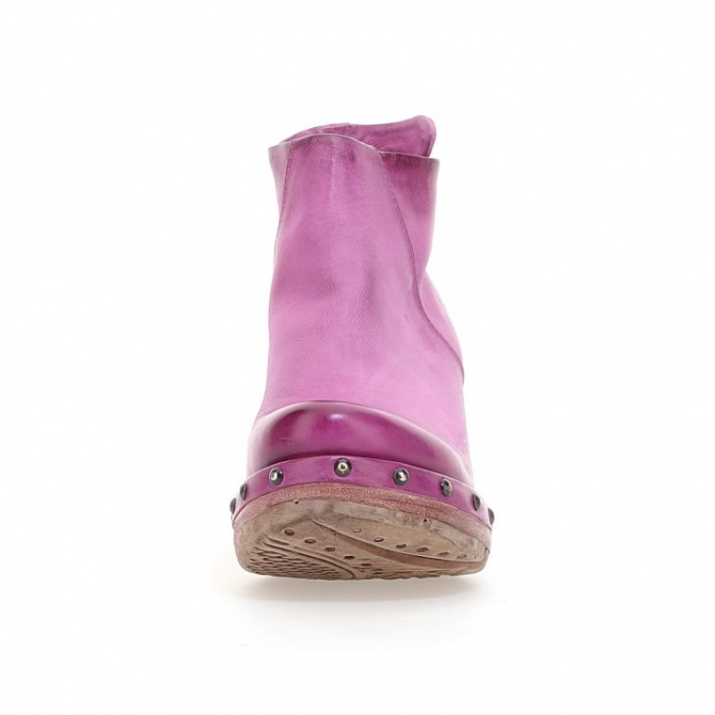 Fuchsia A.S.98 Pancras Women's Ankle boots | CA-GKOFA-2814