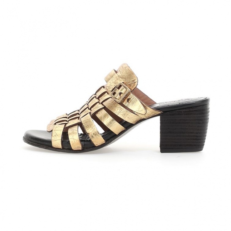 Gold A.S.98 Abigayle Women's Sandals | CA-AEDQI-5793