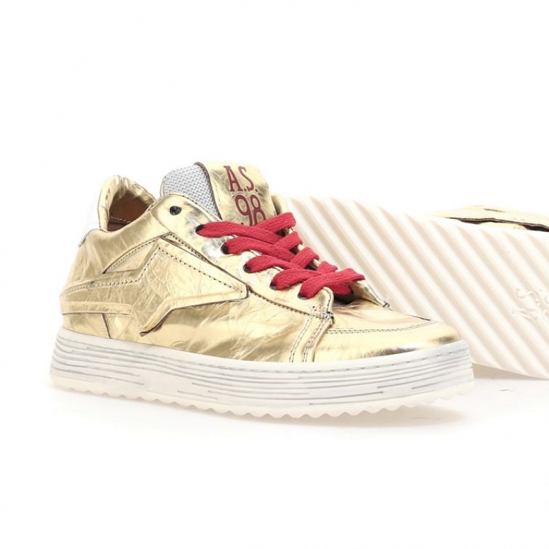 Gold A.S.98 Adria Women's Sneakers | CA-ZAULF-6385