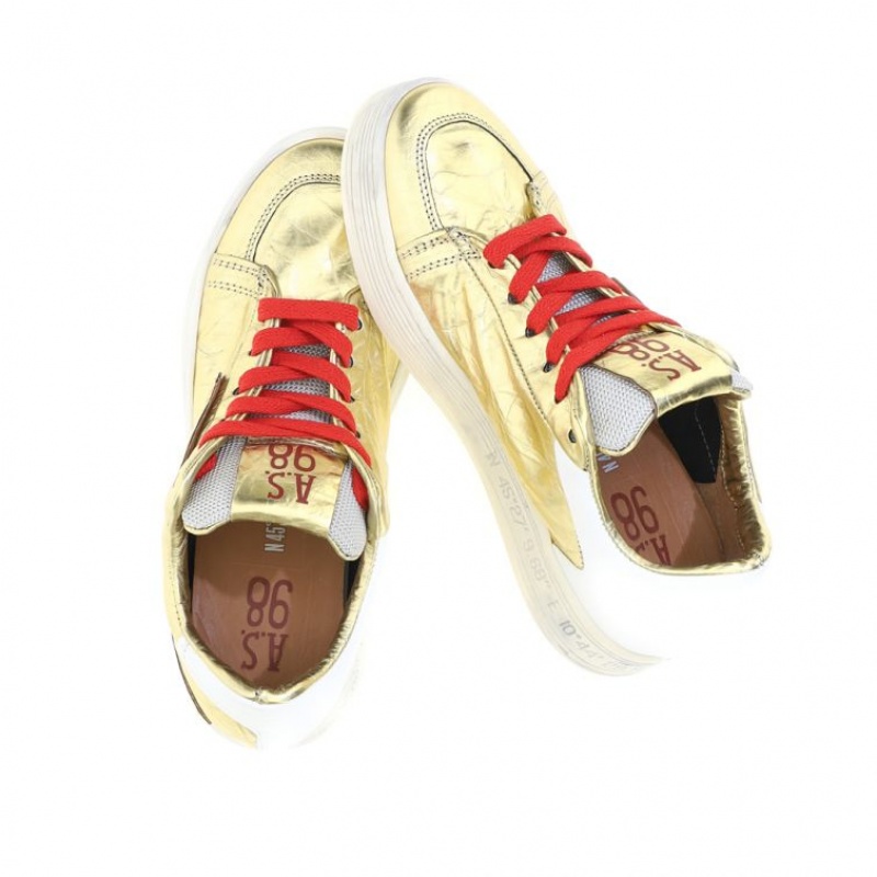 Gold A.S.98 Adria Women's Sneakers | CA-ZAULF-6385