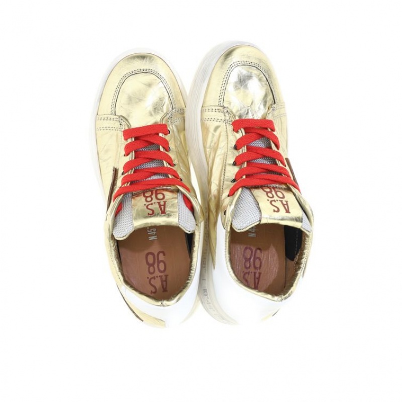 Gold A.S.98 Adria Women's Sneakers | CA-ZAULF-6385