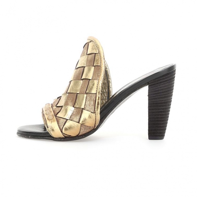 Gold A.S.98 Bailee Women's Sandals | CA-HLDGE-8503