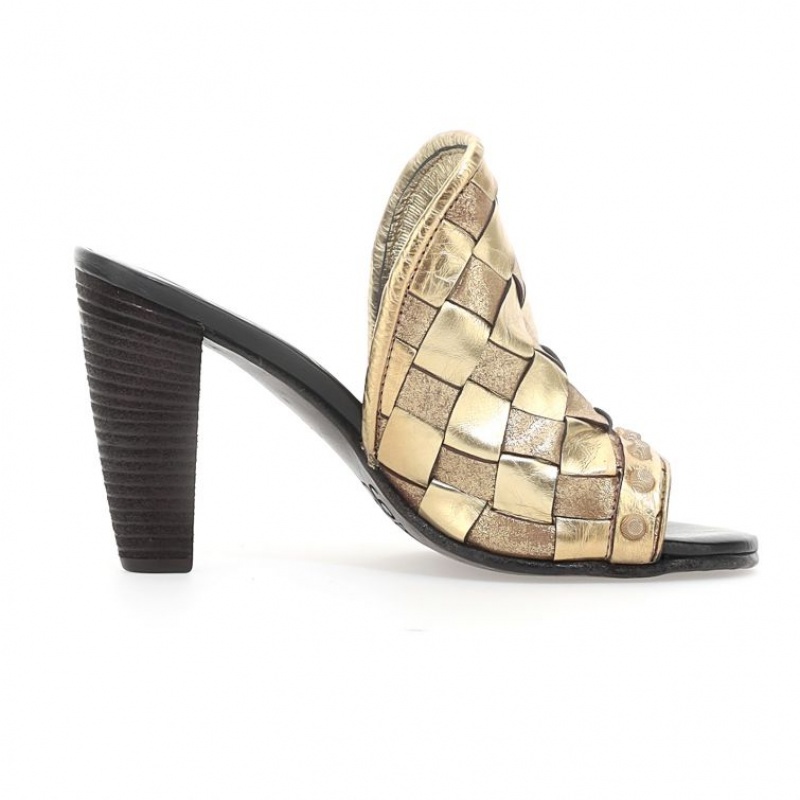 Gold A.S.98 Bailee Women's Sandals | CA-HLDGE-8503