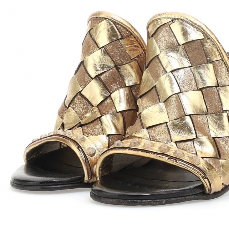 Gold A.S.98 Bailee Women's Sandals | CA-HLDGE-8503