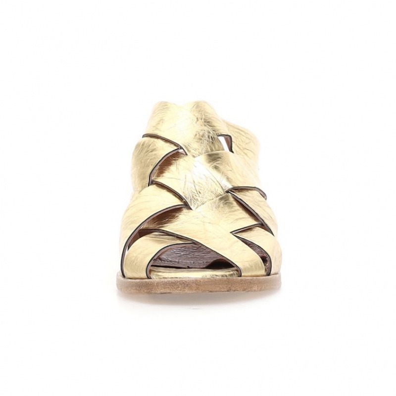 Gold A.S.98 Bessie Women's Sandals | CA-ECKFA-5839