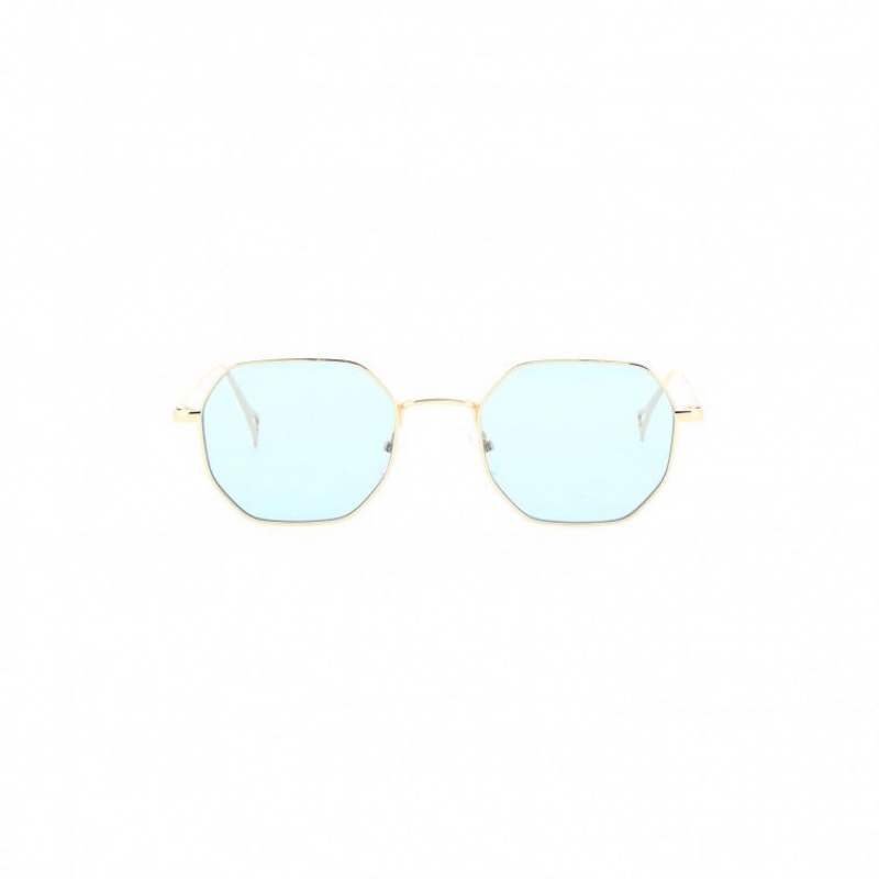 Gold A.S.98 Billie Men's Sunglasses | CA-TVOGY-7054