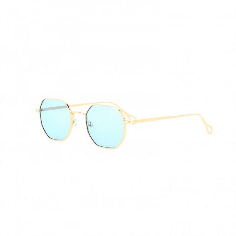 Gold A.S.98 Billie Men's Sunglasses | CA-TVOGY-7054