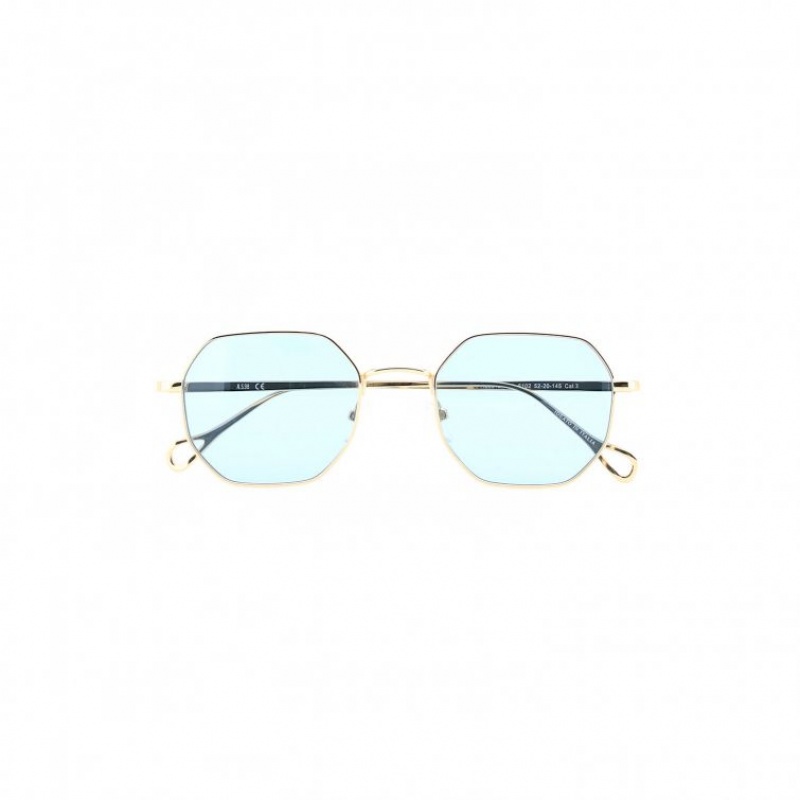 Gold A.S.98 Billie Men's Sunglasses | CA-TVOGY-7054