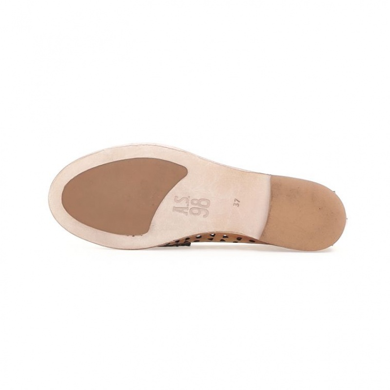 Gold A.S.98 Jacklyn Women's flat shoes | CA-XEPID-2836