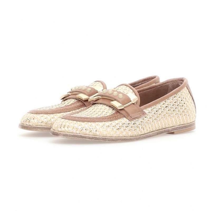 Gold A.S.98 Janele Women\'s flat shoes | CA-TQLNA-5619