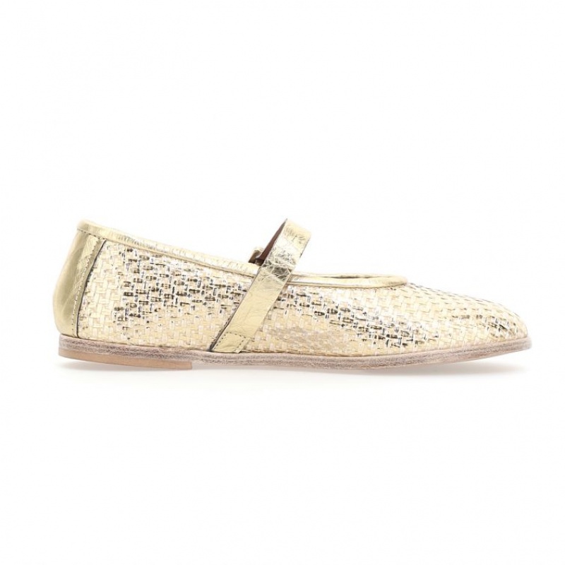 Gold A.S.98 Janet Women's flat shoes | CA-GNTIE-6239