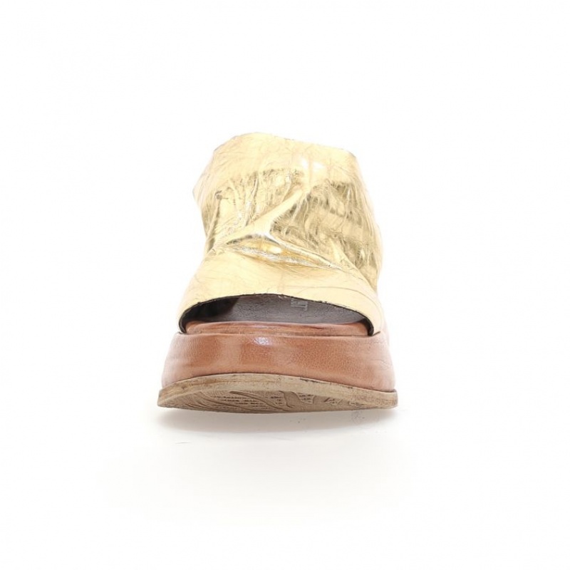 Gold A.S.98 Rae Women's Mules | CA-NEKYC-2013