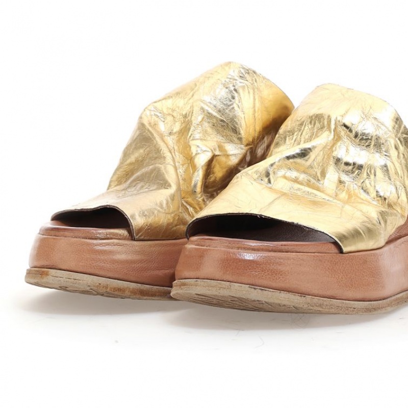 Gold A.S.98 Rae Women's Mules | CA-NEKYC-2013