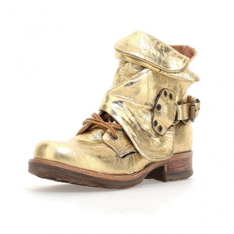 Gold A.S.98 Shanice Women's Ankle boots | CA-NYAEC-5672