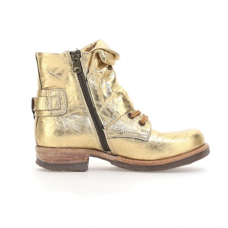 Gold A.S.98 Shanice Women's Ankle boots | CA-NYAEC-5672