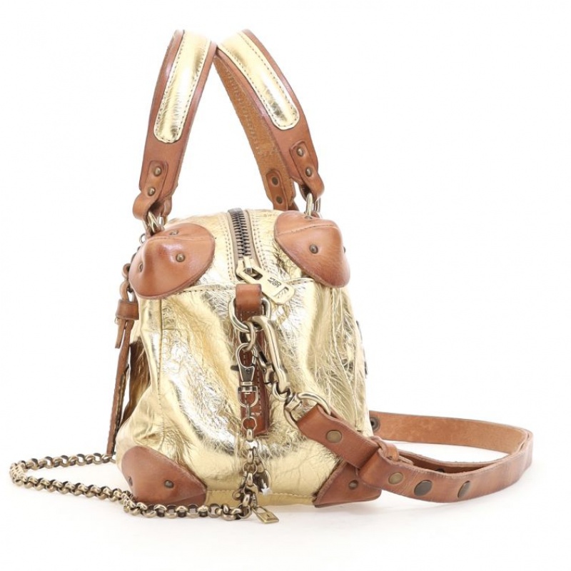 Gold A.S.98 Siena Women's Bags | CA-JGMBU-5364