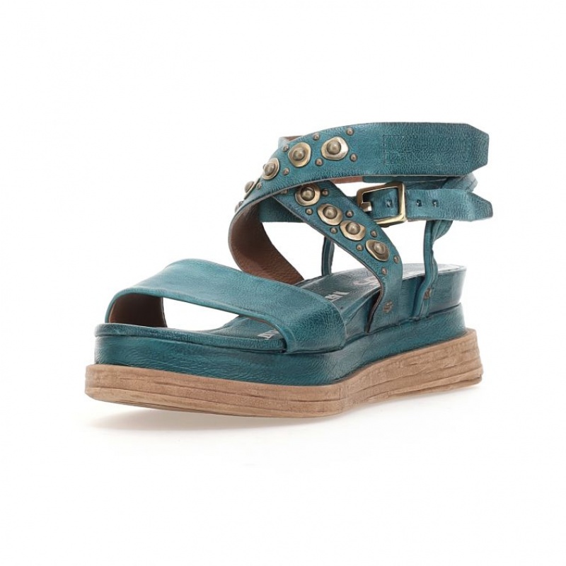 Green A.S.98 Ladonna Women's Sandals | CA-MZQSA-9406