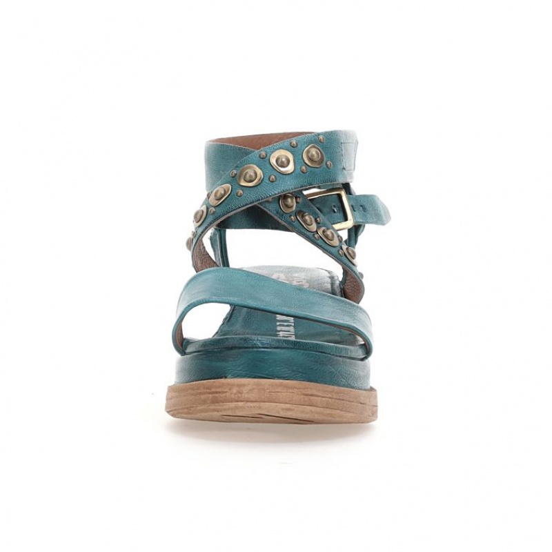 Green A.S.98 Ladonna Women's Sandals | CA-MZQSA-9406