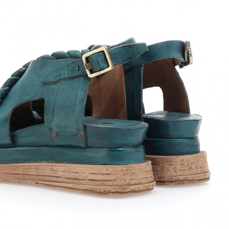 Green A.S.98 Laz Women's Sandals | CA-GOYZP-2368