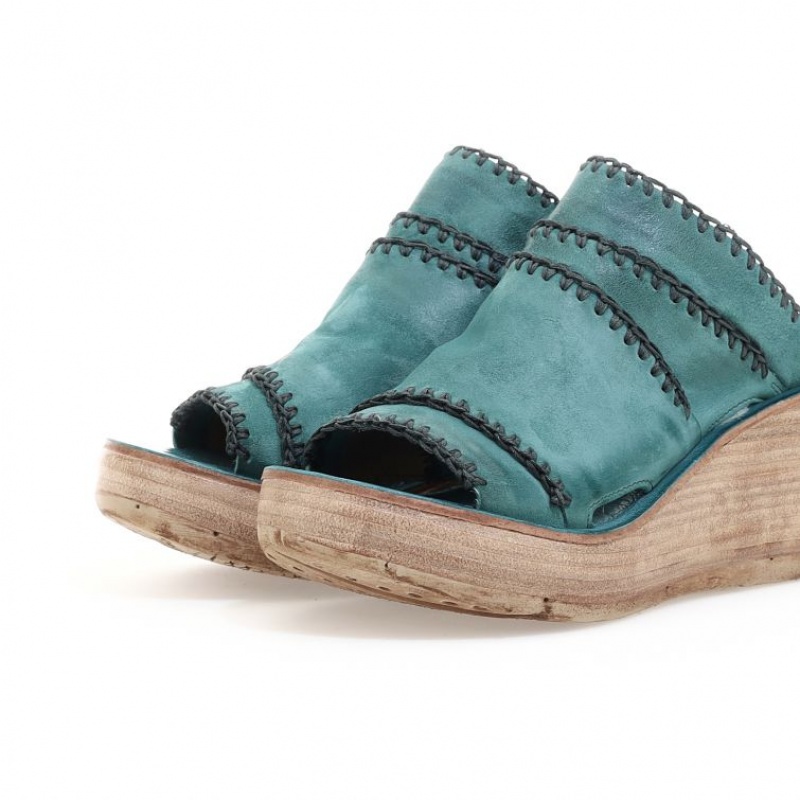 Green A.S.98 Nivek Women's Sandals | CA-PNYQU-6540