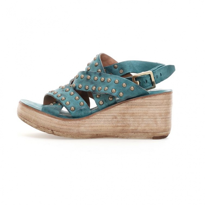 Green A.S.98 Normand Women's Sandals | CA-EOBKH-1562