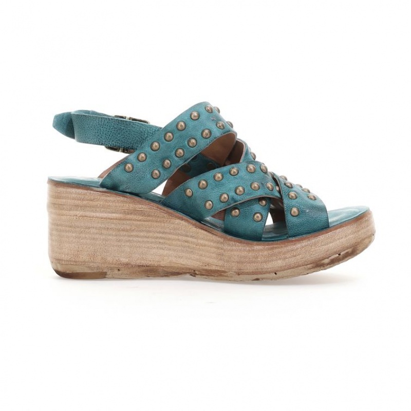 Green A.S.98 Normand Women's Sandals | CA-EOBKH-1562