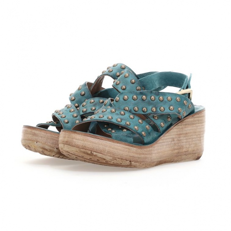 Green A.S.98 Normand Women\'s Sandals | CA-EOBKH-1562