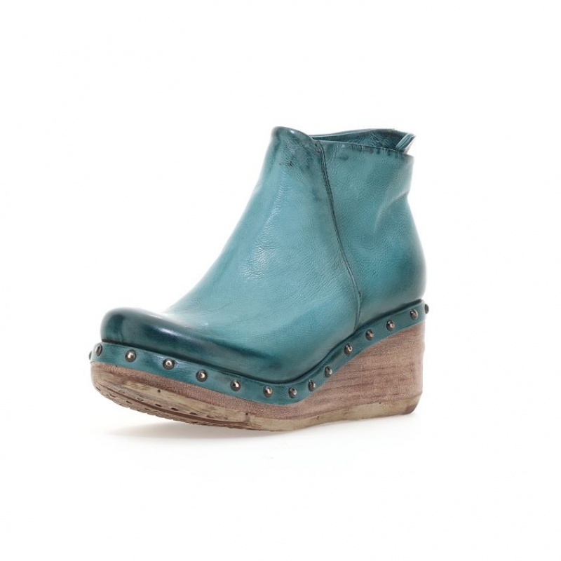 Green A.S.98 Pancras Women's Ankle boots | CA-FONLS-6831