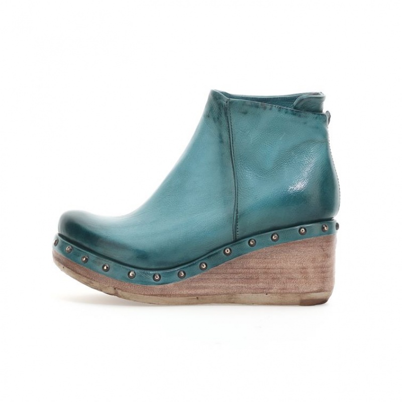 Green A.S.98 Pancras Women's Ankle boots | CA-FONLS-6831