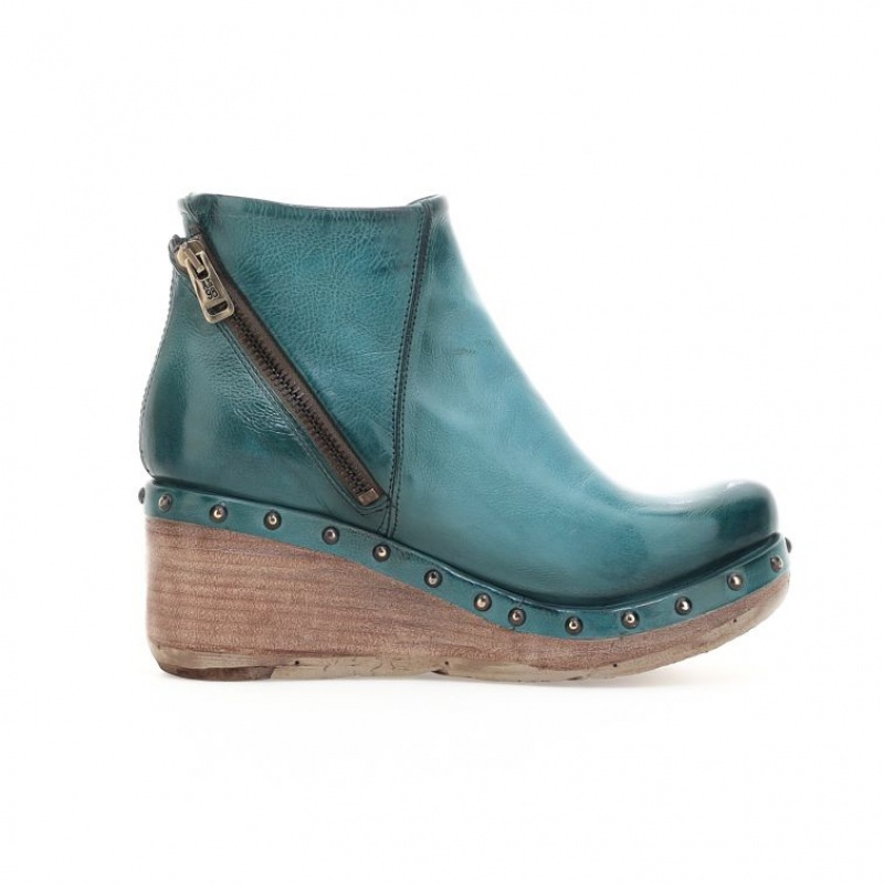 Green A.S.98 Pancras Women's Ankle boots | CA-FONLS-6831