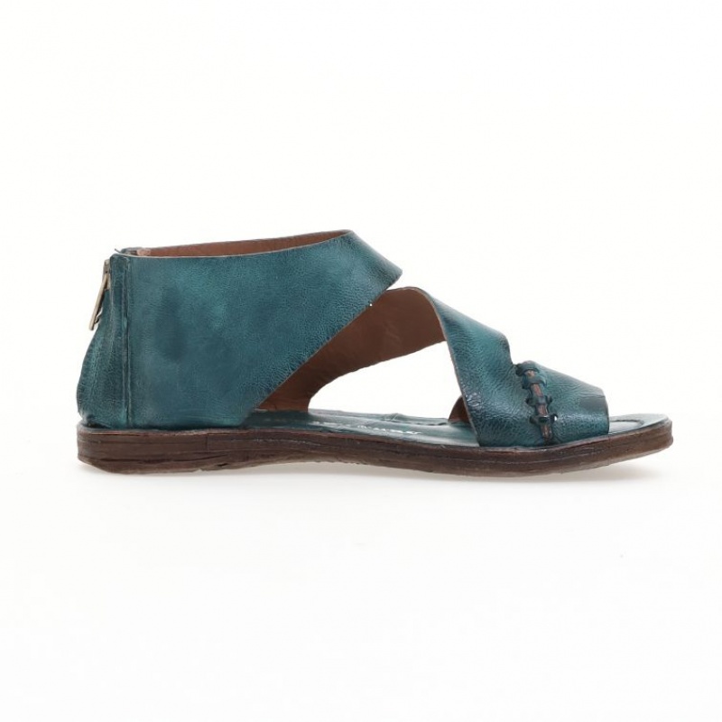 Green A.S.98 Romey Women's Sandals | CA-HALOK-8031