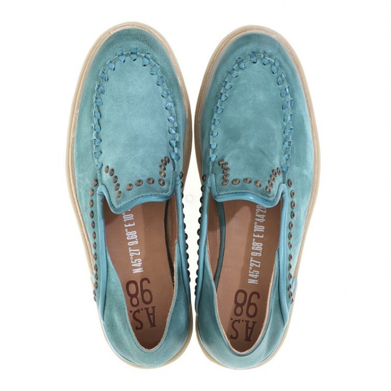 Green A.S.98 Tami Women's flat shoes | CA-ZOSAP-5971