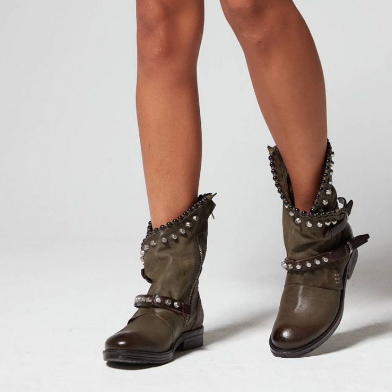 Green A.S.98 Verti 207239 Women's Ankle boots | CA-OHAUZ-0493