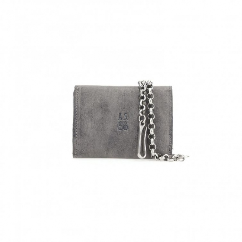 Grey A.S.98 Buck Unisex Wallets | CA-KVASI-8026