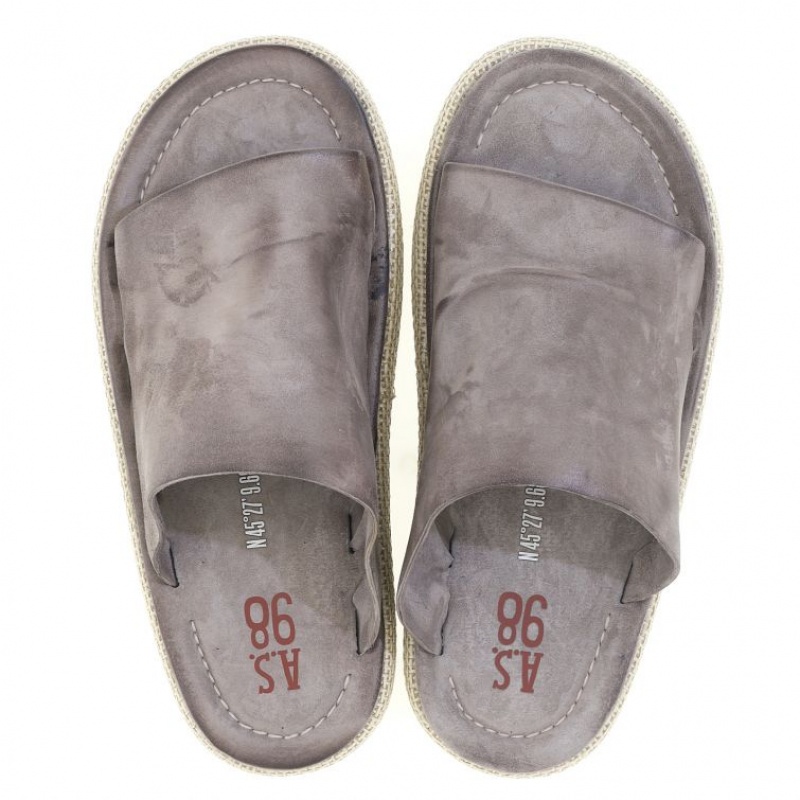 Grey A.S.98 Mick Men's Sandals | CA-FUNZR-3498