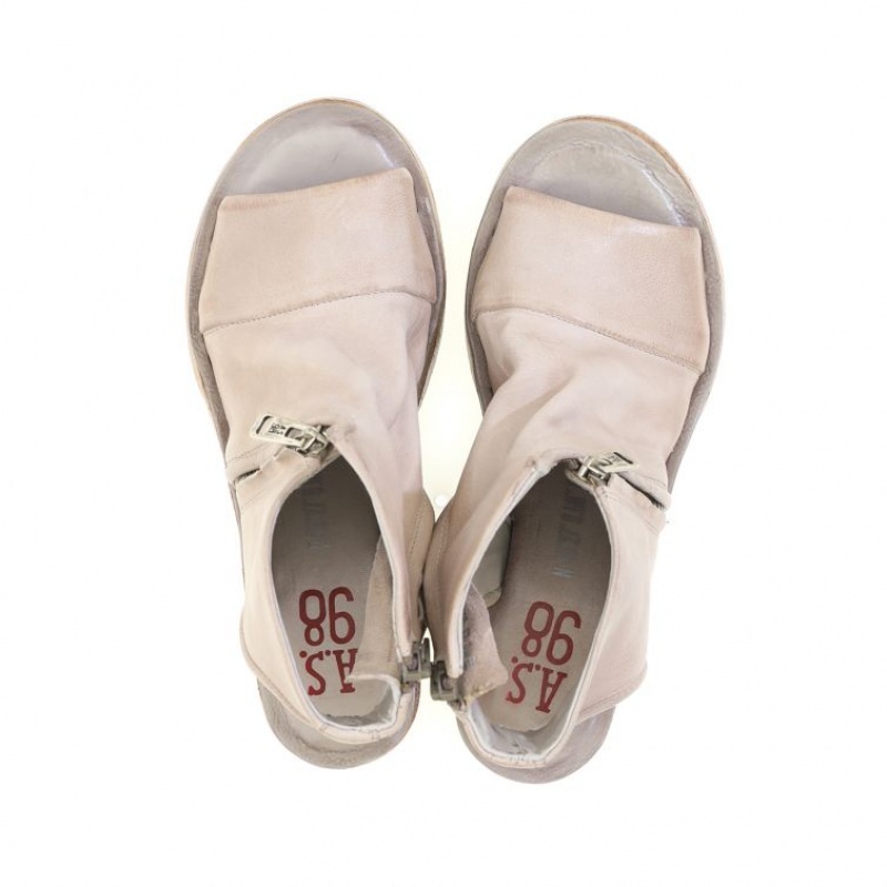 Grey A.S.98 Nowell Women's Sandals | CA-GFQAR-3187