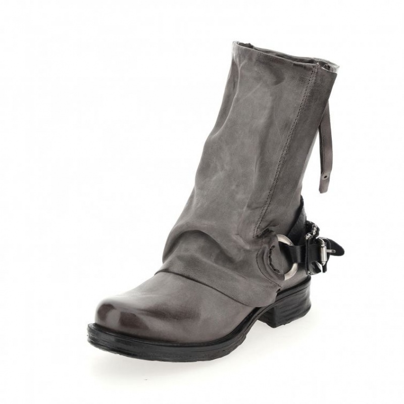 Grey A.S.98 Saintec 259214 Women's Ankle boots | CA-QWIHC-4518