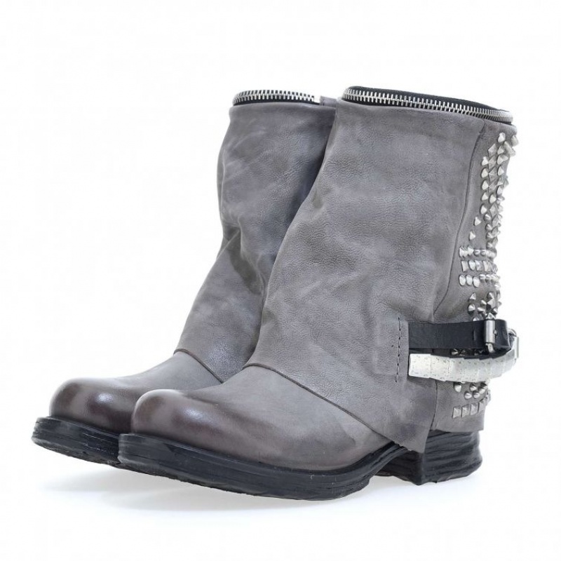 Grey A.S.98 Saintec 259216 Women's Ankle boots | CA-TQGRY-0213