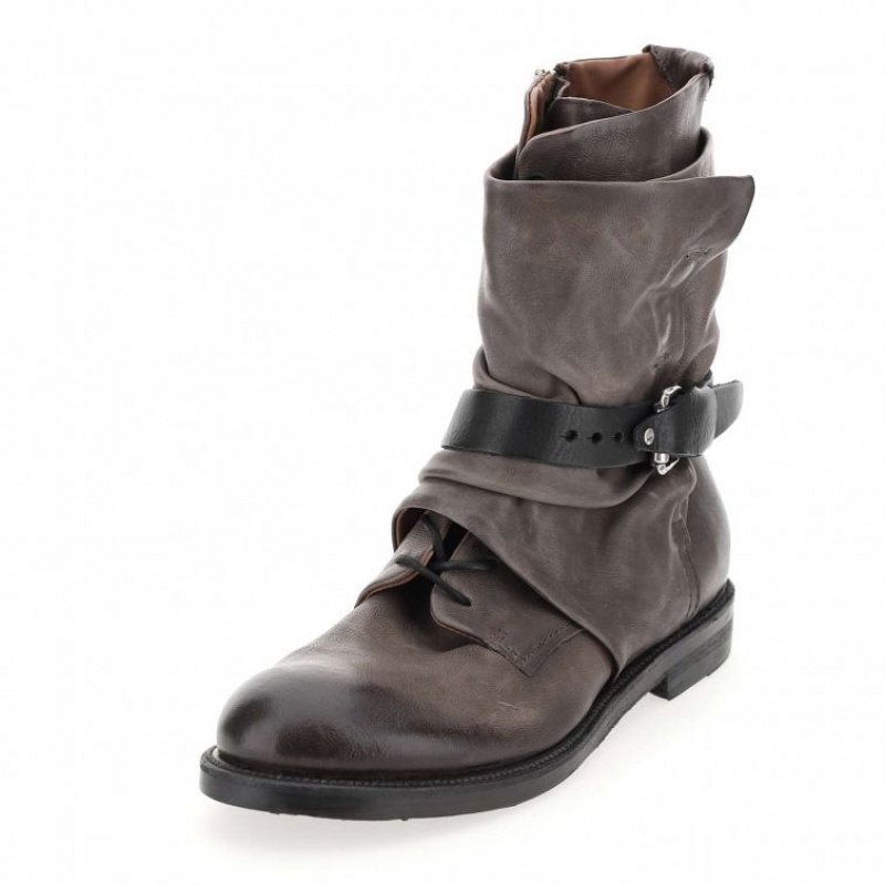 Grey A.S.98 Samurai 347226 Men's Ankle boots | CA-SRTZD-3894