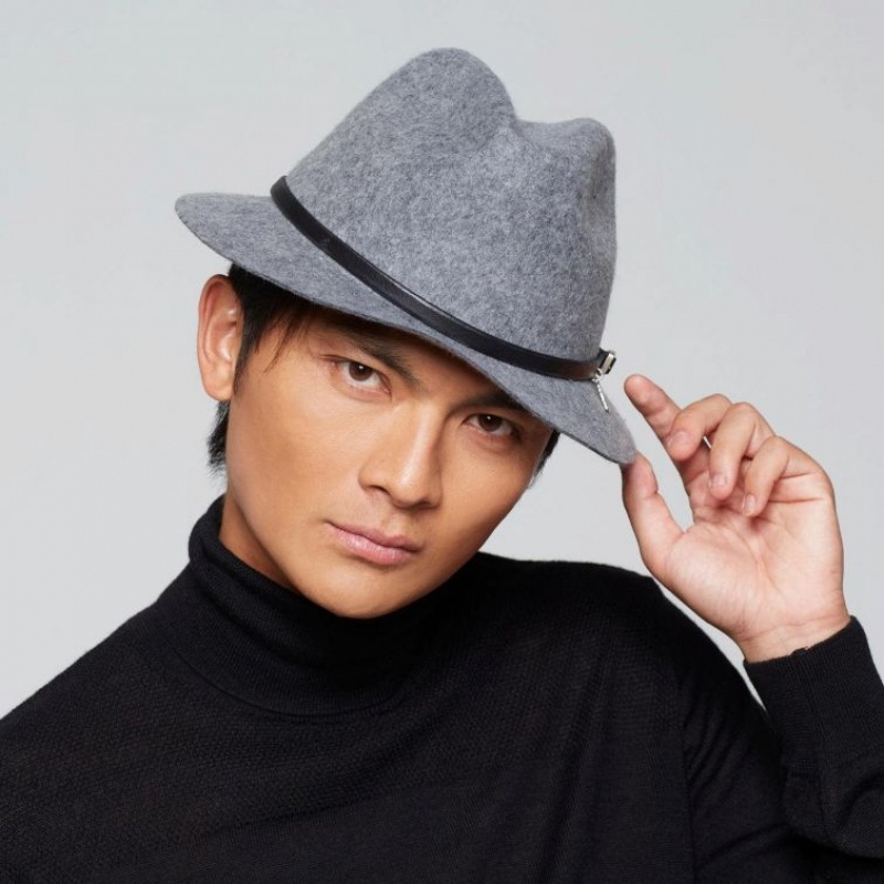 Grey A.S.98 Sheryl Men's hats | CA-PLIYX-8257