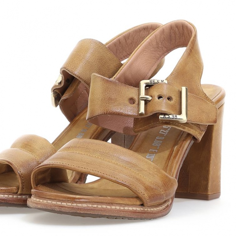 Khaki A.S.98 Brittany Women's Sandals | CA-AOWPY-3897