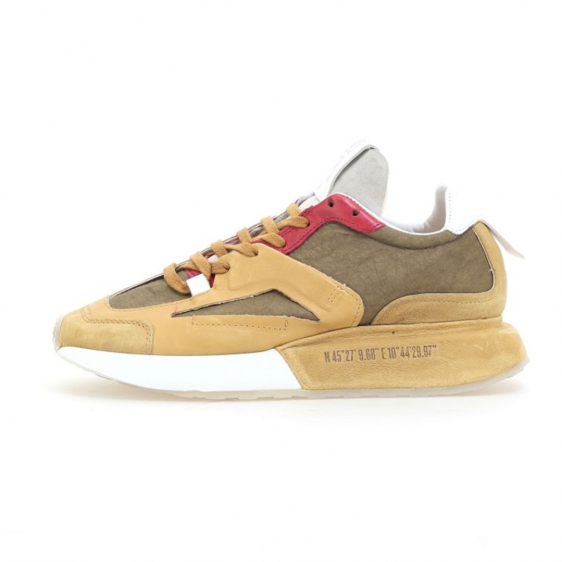 Khaki A.S.98 Franklyn Men's Sneakers | CA-ZPEXJ-2061