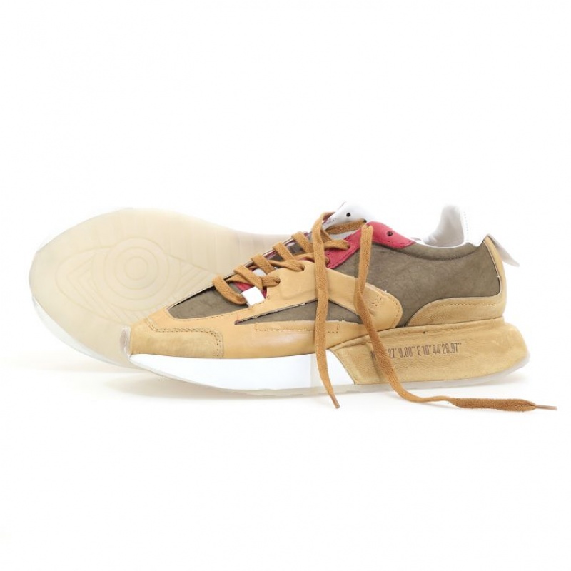 Khaki A.S.98 Franklyn Men's Sneakers | CA-ZPEXJ-2061