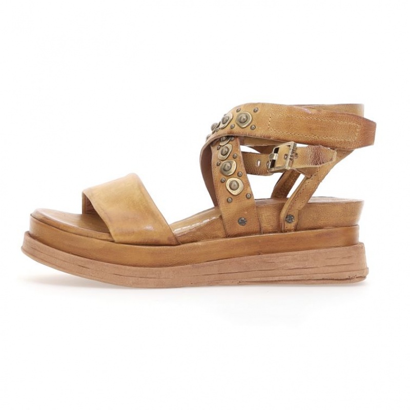 Khaki A.S.98 Ladonna Women's Sandals | CA-UOGIM-6175